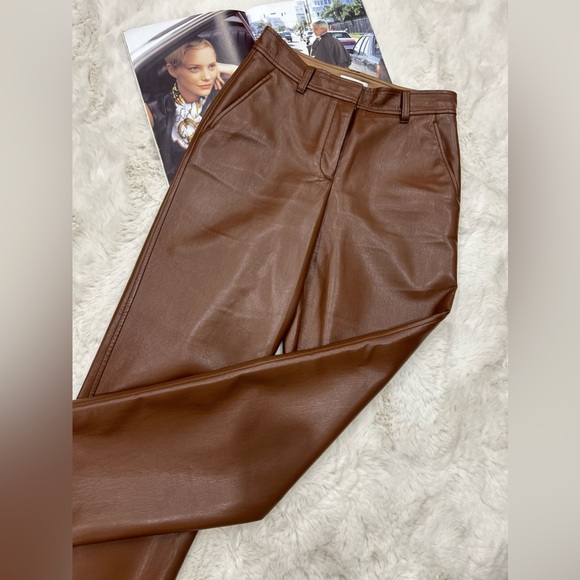 Wilfred The Melina Pant High-waisted Vegan
Leather Cognac Pants LIKE NEW🔥 - Picture 8 of 16